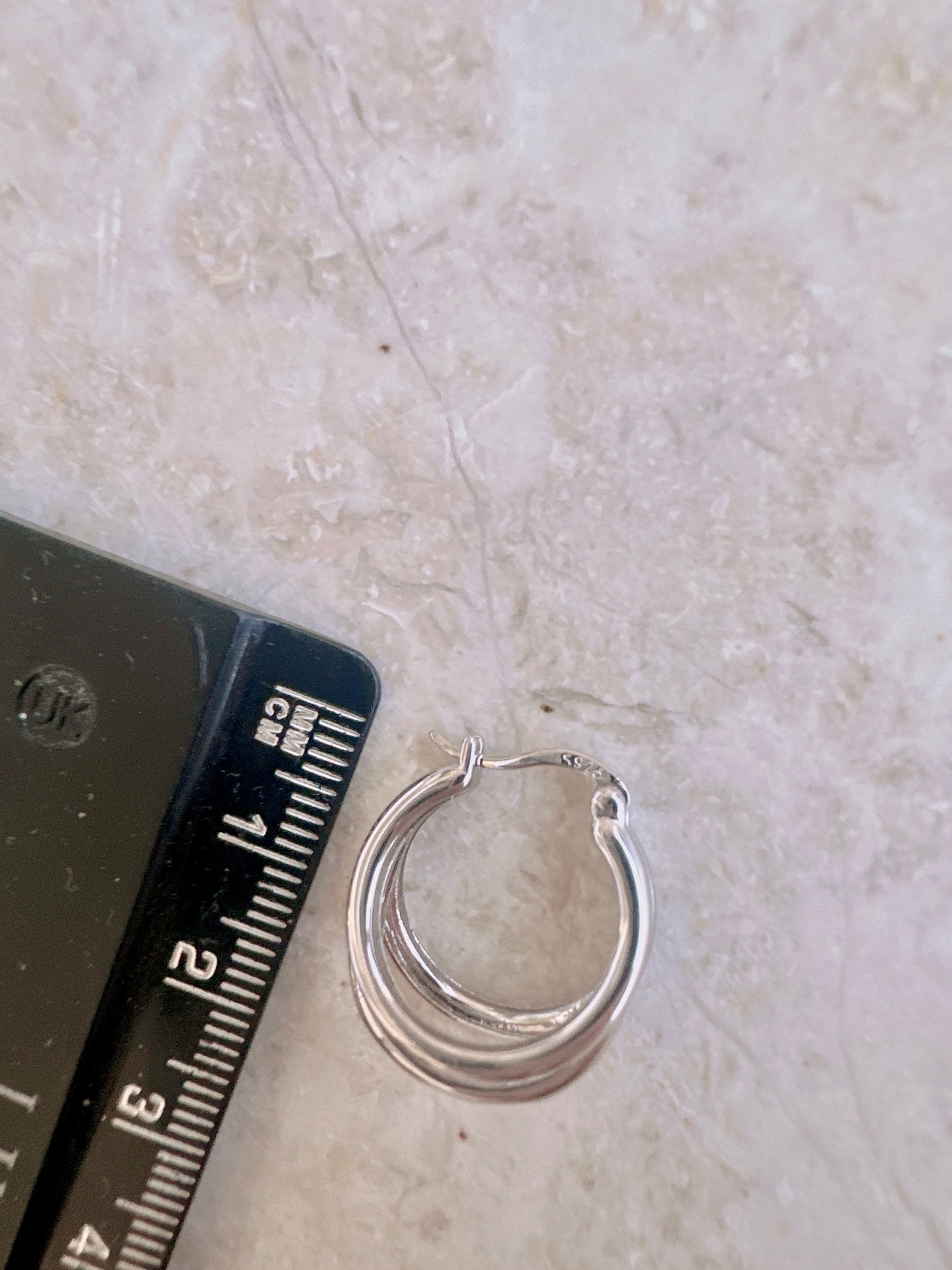 925 sterling silver mini hoop earrings