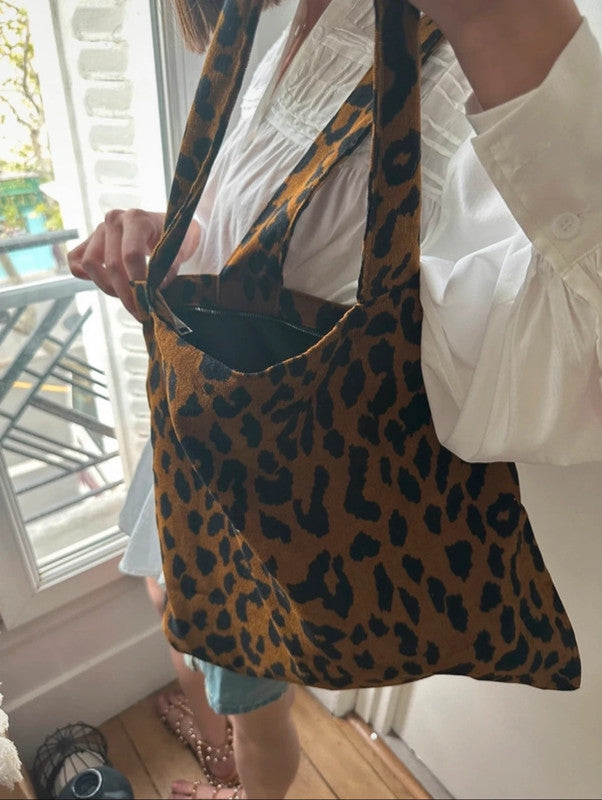 Soul Mate & Leopard shopping bag