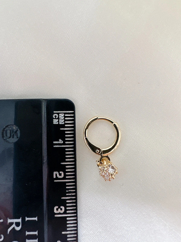 Soul Mate & Mini hoop G - stainless steel mini hoop earrings