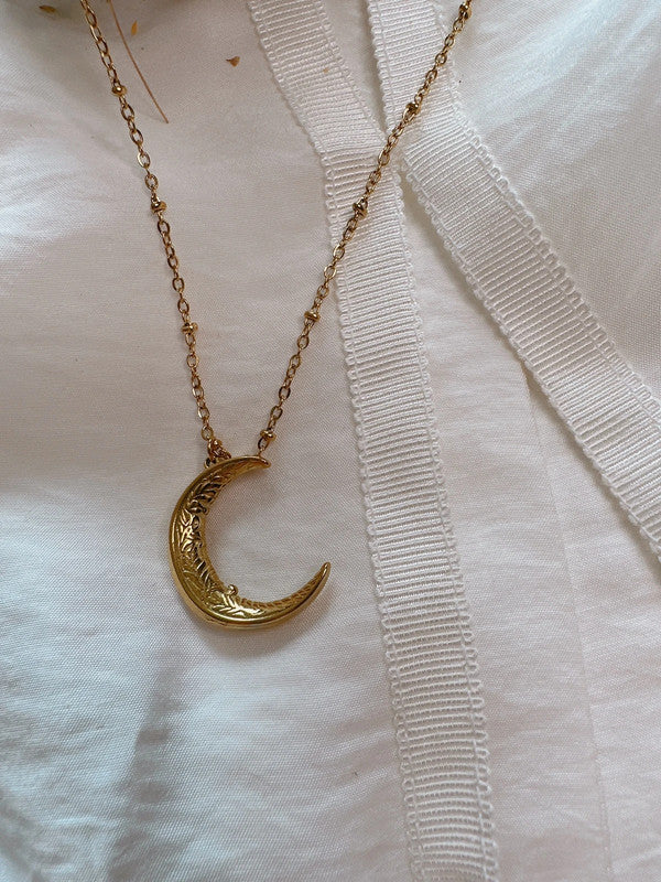 Soul Mate & Stainless steel necklace Lune