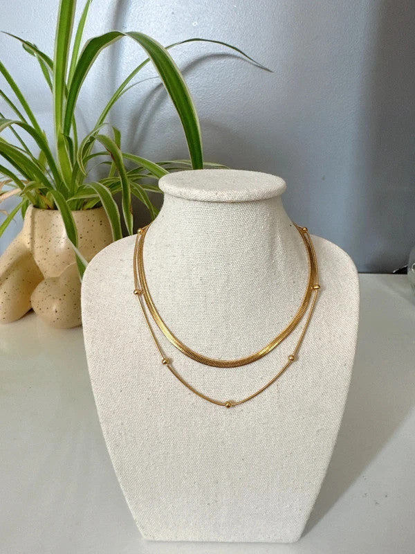 Set of two necklace bohemian style