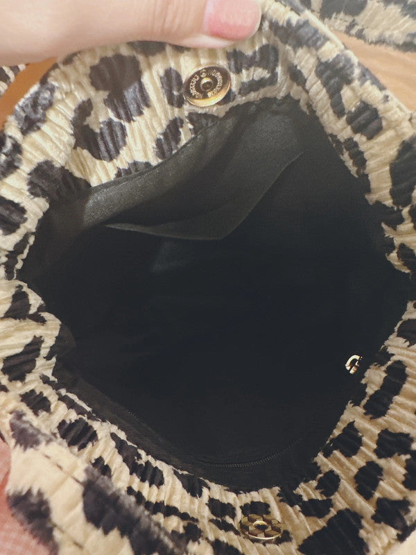 Soul Mate & Léopard small tote bag