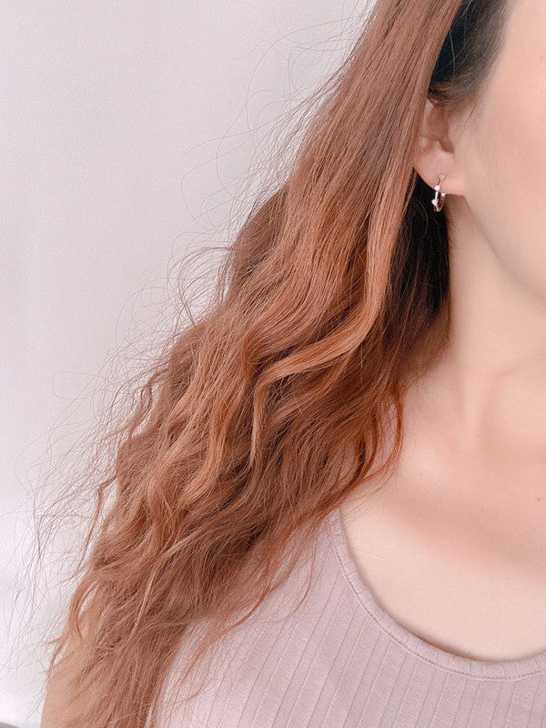 Soul Mate & Stainless steel mini hoop earrings