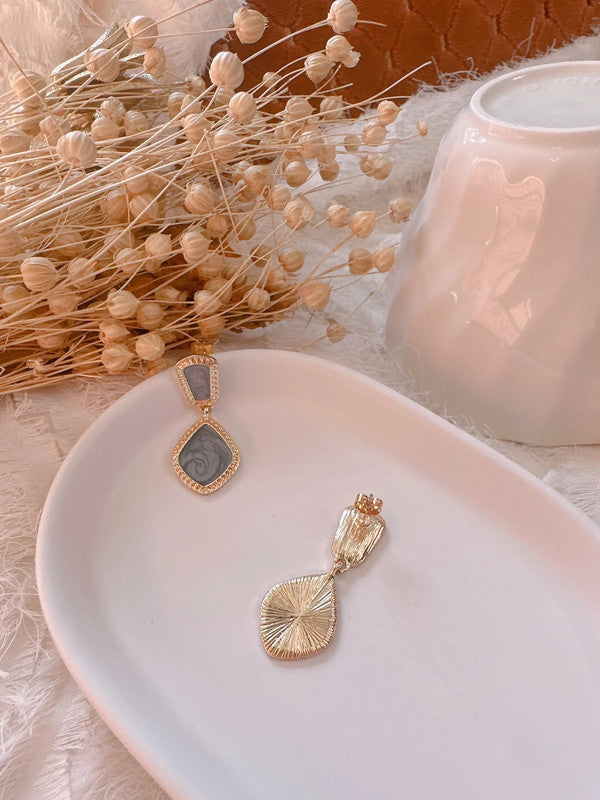 Soul Mate & 925 Silver post blue earrings