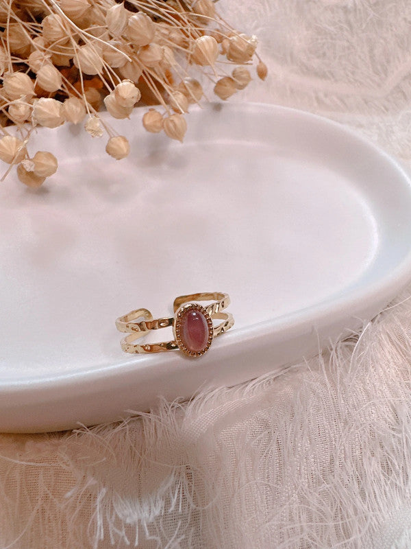 Soul Mate & Vintage style stainless steel adjustable ring