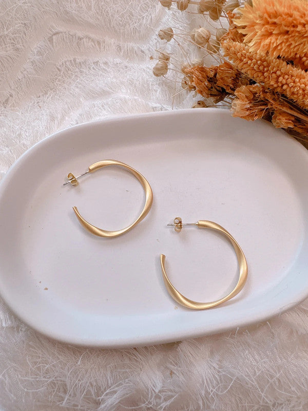 Soul Mate & 30mm 925 Silver post earrings