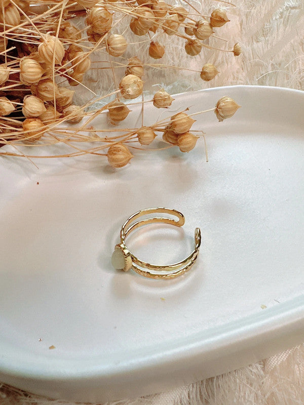 Soul Mate & Vintage style stainless steel adjustable ring