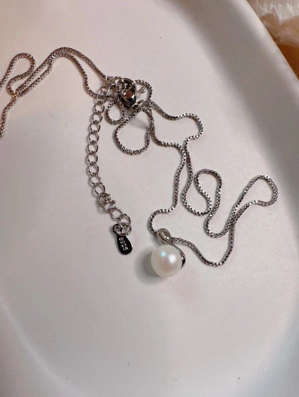 Soul Mate & 925 Silver pearl necklace