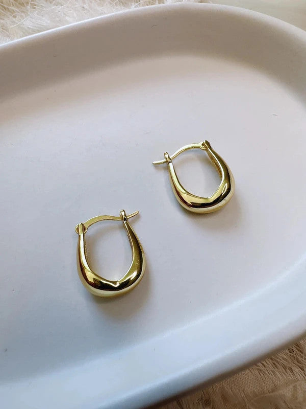 Soul Mate & 925 Silver post mini hoop earrings