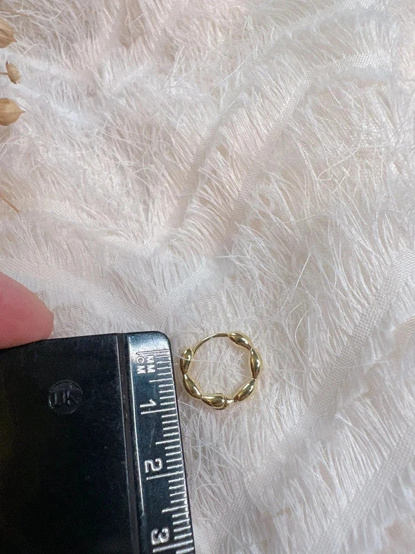 Soul Mate mini hoop & 925 Silver mini hoop earrings