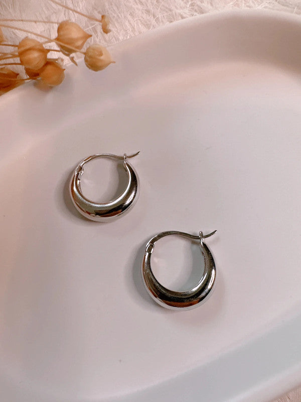Soul Mate mini hoop & 925 sterling Silver hoop earrings