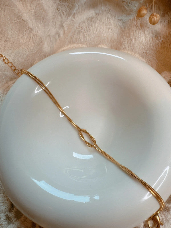 Soul Mate & 18k gold plated stainless steel bracelets