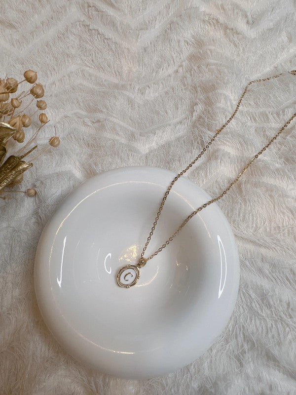 Soul Mate & Letter stainless steel necklace