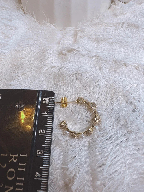 Soul Mate & 925 Silver post pearl earrings