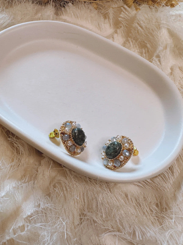 Soul Mate & 925 silver post earrings