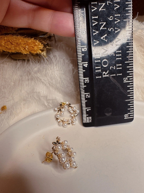 Soul Mate & 925 Silver post pearl earrings