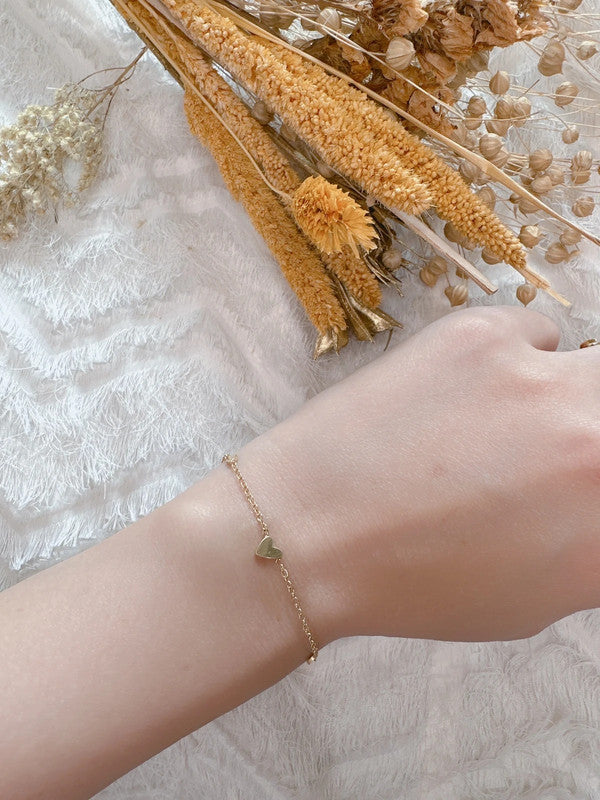 Soul Mate & 18k gold plated heart stainless steel bracelets