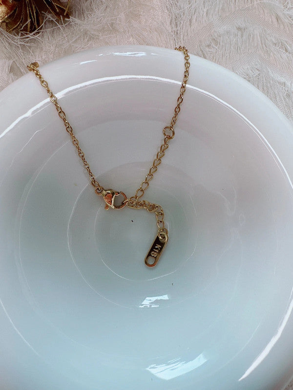 Soul Mate & 18k gold plated heart stainless steel bracelets