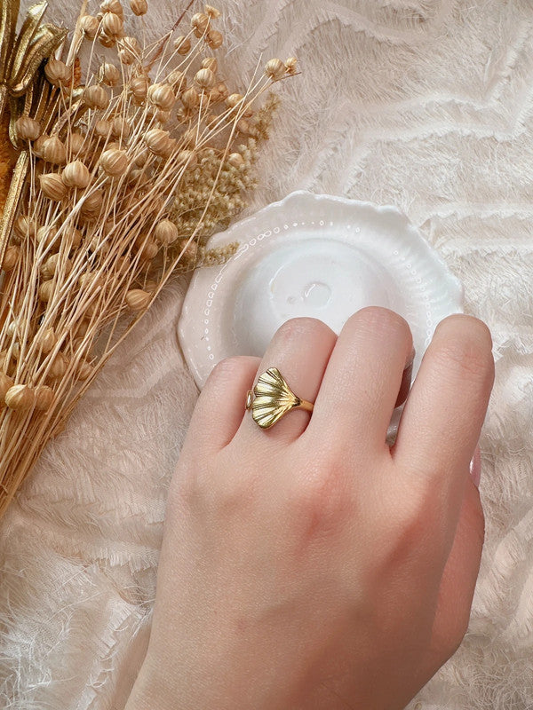 Stainless Steel leaf adjustable ring