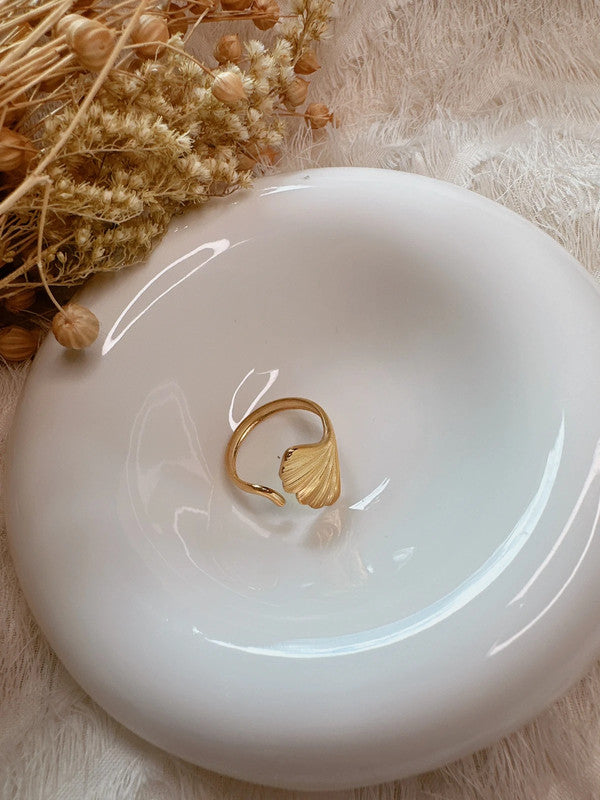Stainless Steel leaf adjustable ring