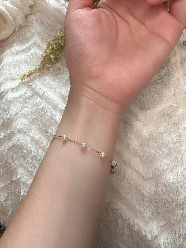 Soul Mate Liz & Pearl stainless steel bracelet