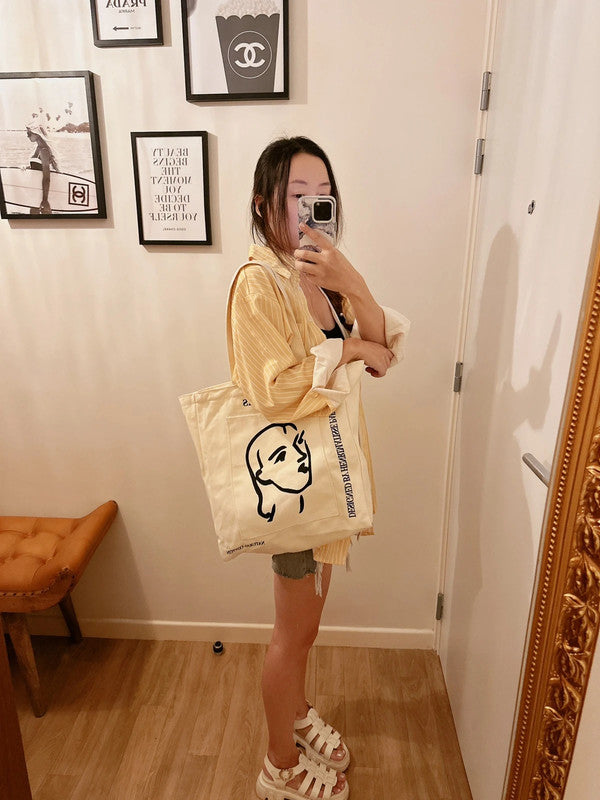Soul Mate & Mattise shopping bag with zipper