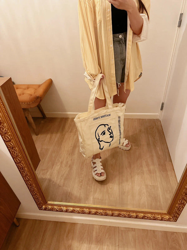 Soul Mate & Mattise shopping bag with zipper