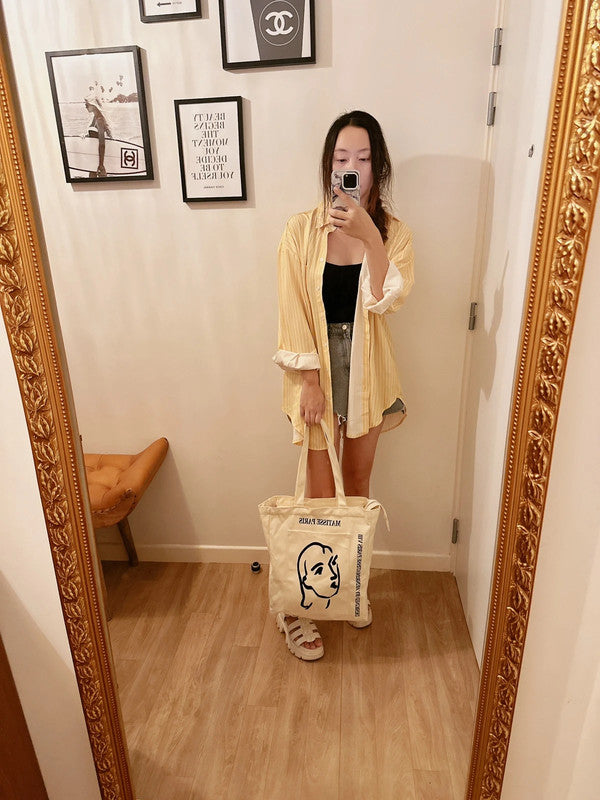 Soul Mate & Mattise shopping bag with zipper