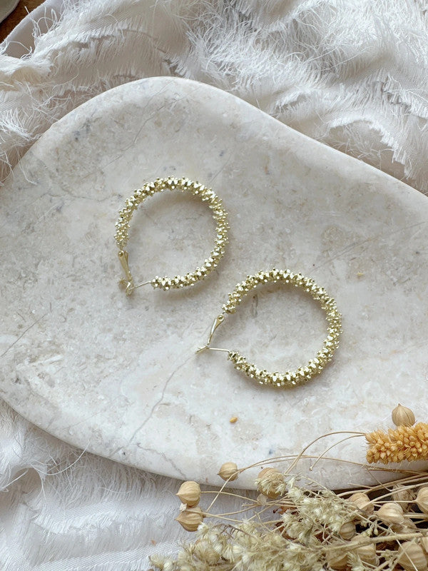 Soul Mate & 40mm 925 silver needles big hoop earrings