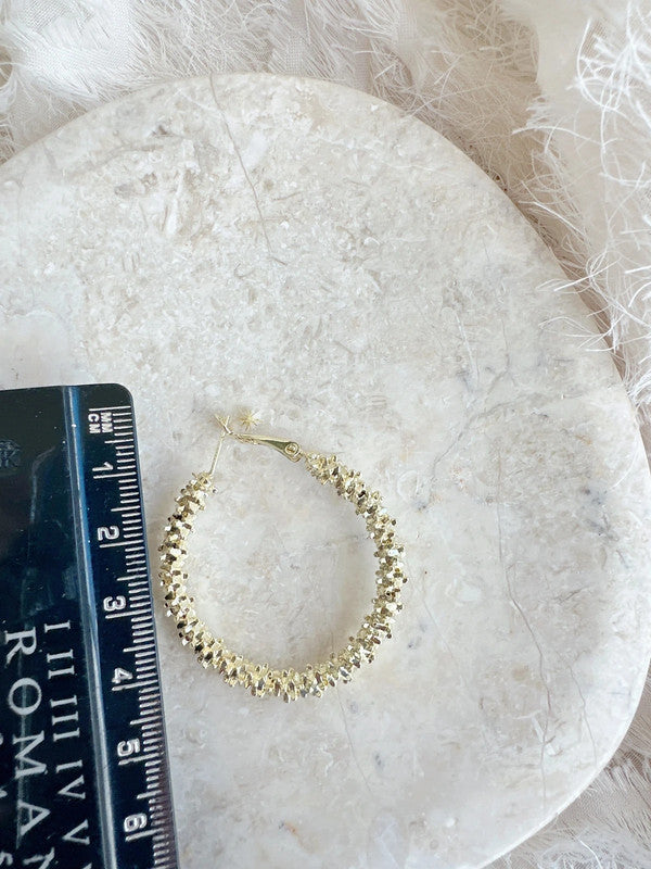 Soul Mate & 40mm 925 silver needles big hoop earrings