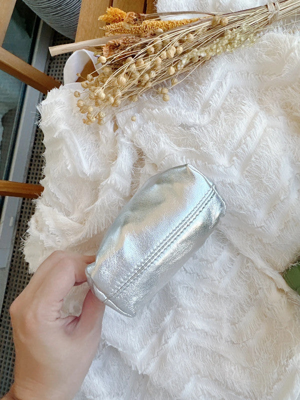 Soul Mate & Small coin purse with lamb leather (silver)