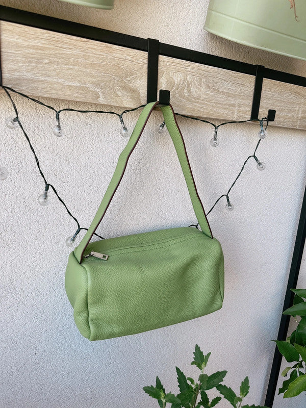 Soul Mate & Green cow leather bag