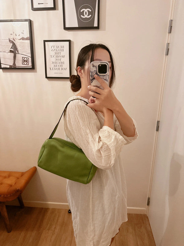 Soul Mate & Green cow leather bag