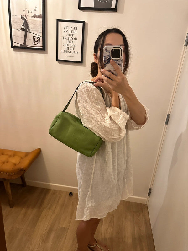Soul Mate & Green cow leather bag