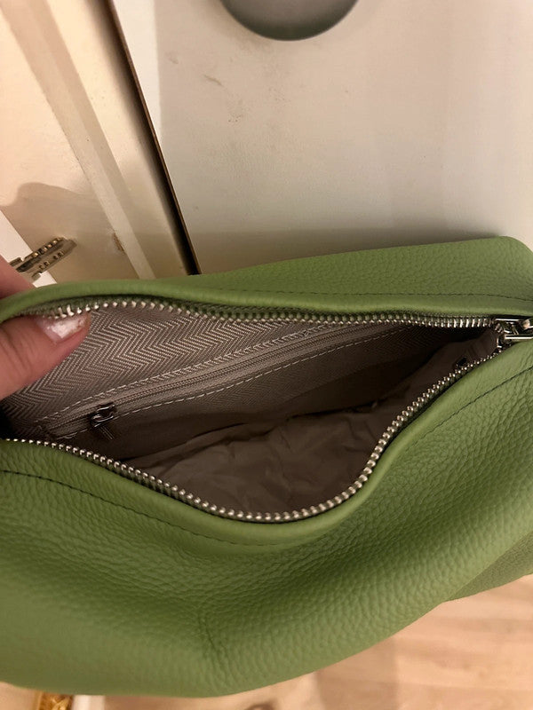 Soul Mate & Green cow leather bag