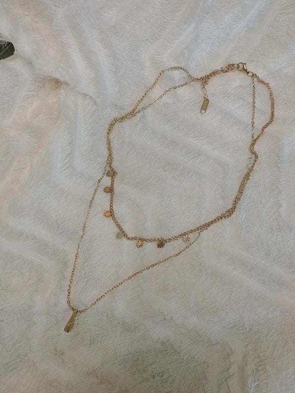 Soul Mate 527 & Double layer Bohemia stainless steel necklace