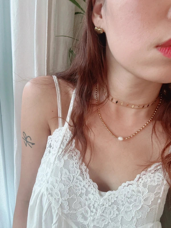 Soul Mate & Stainless steel choker necklace