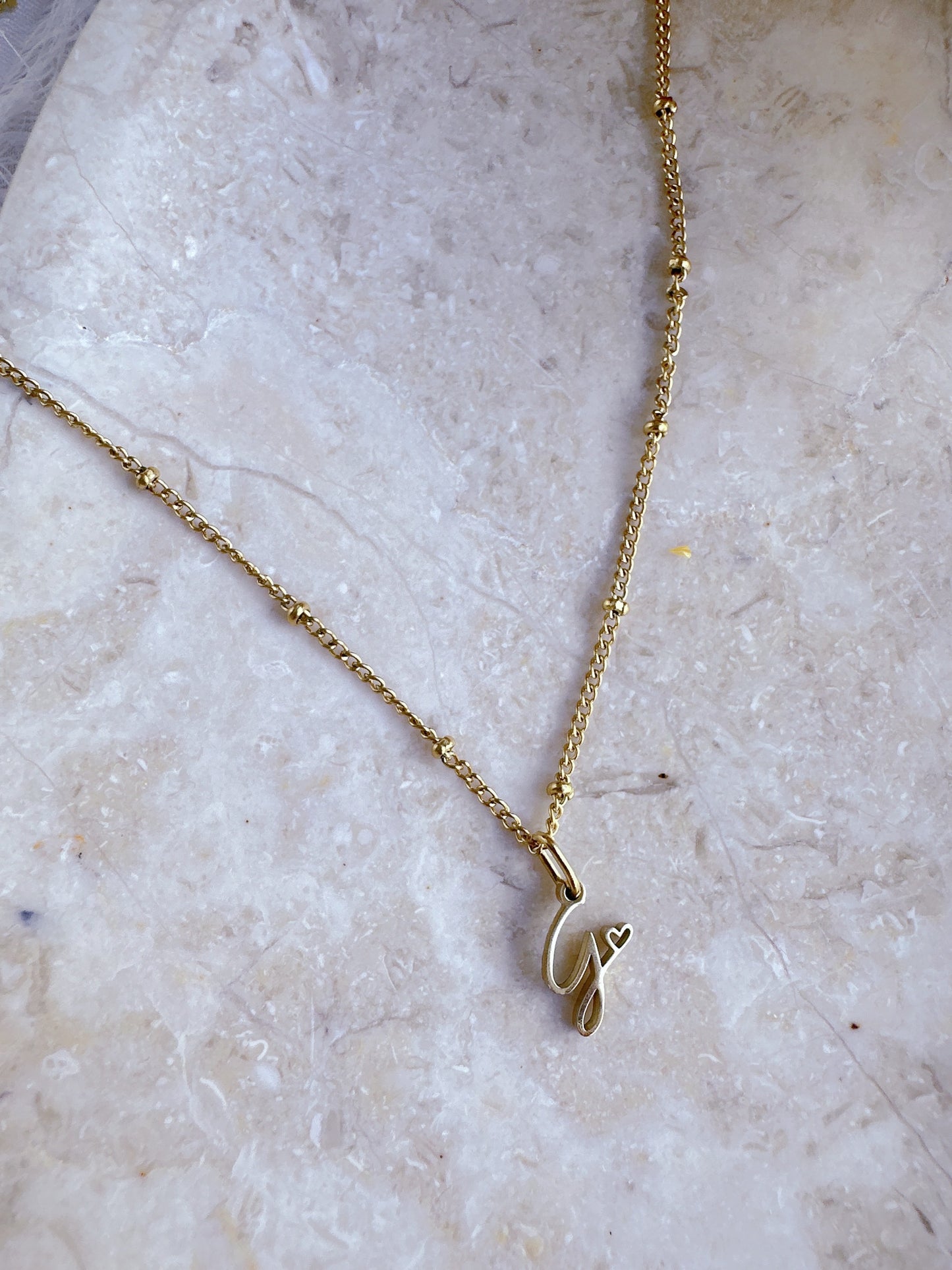 Letter stainless steel necklace