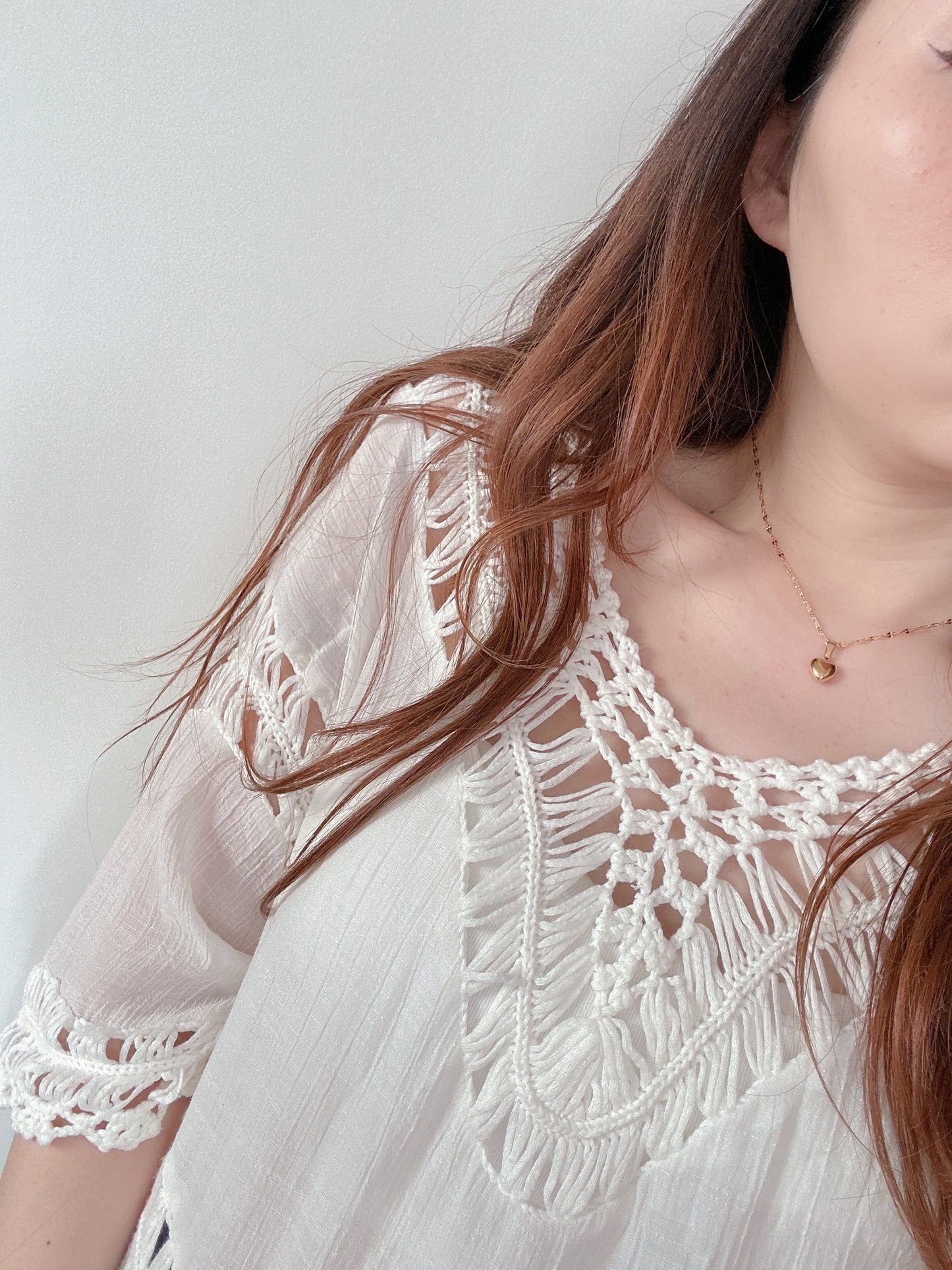 Heart shaped stainless steel necklace