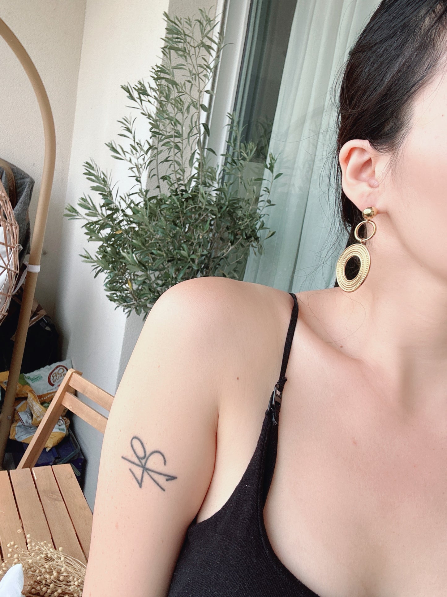 925 Silver post bohémienne big earrings