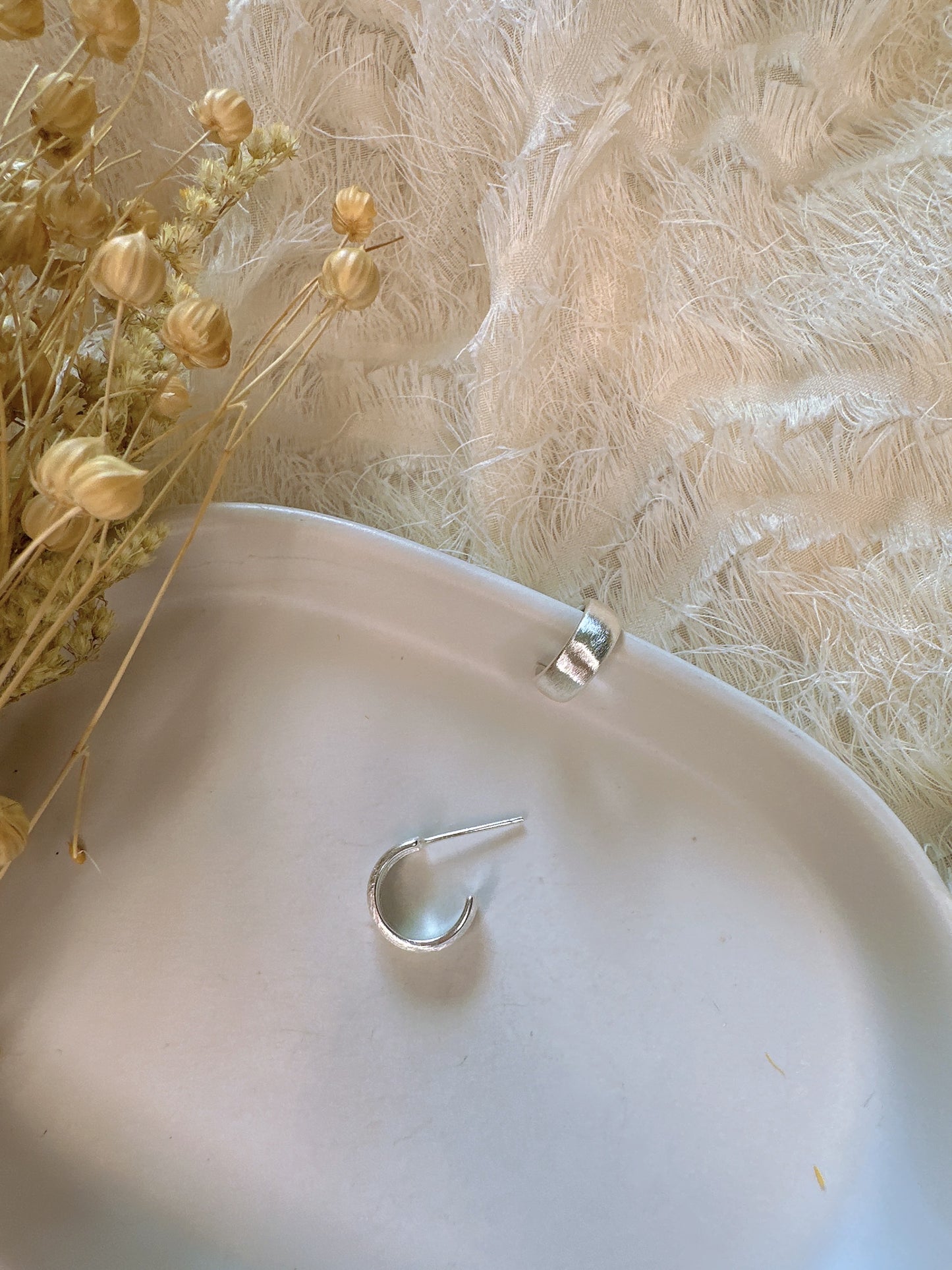 925 sterling silver minimalist earrings
