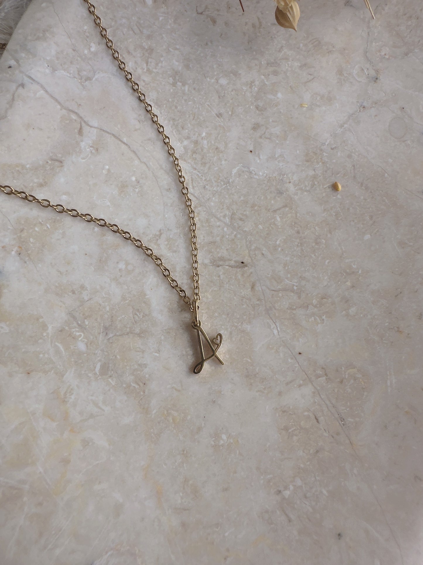 Letter stainless steel necklace