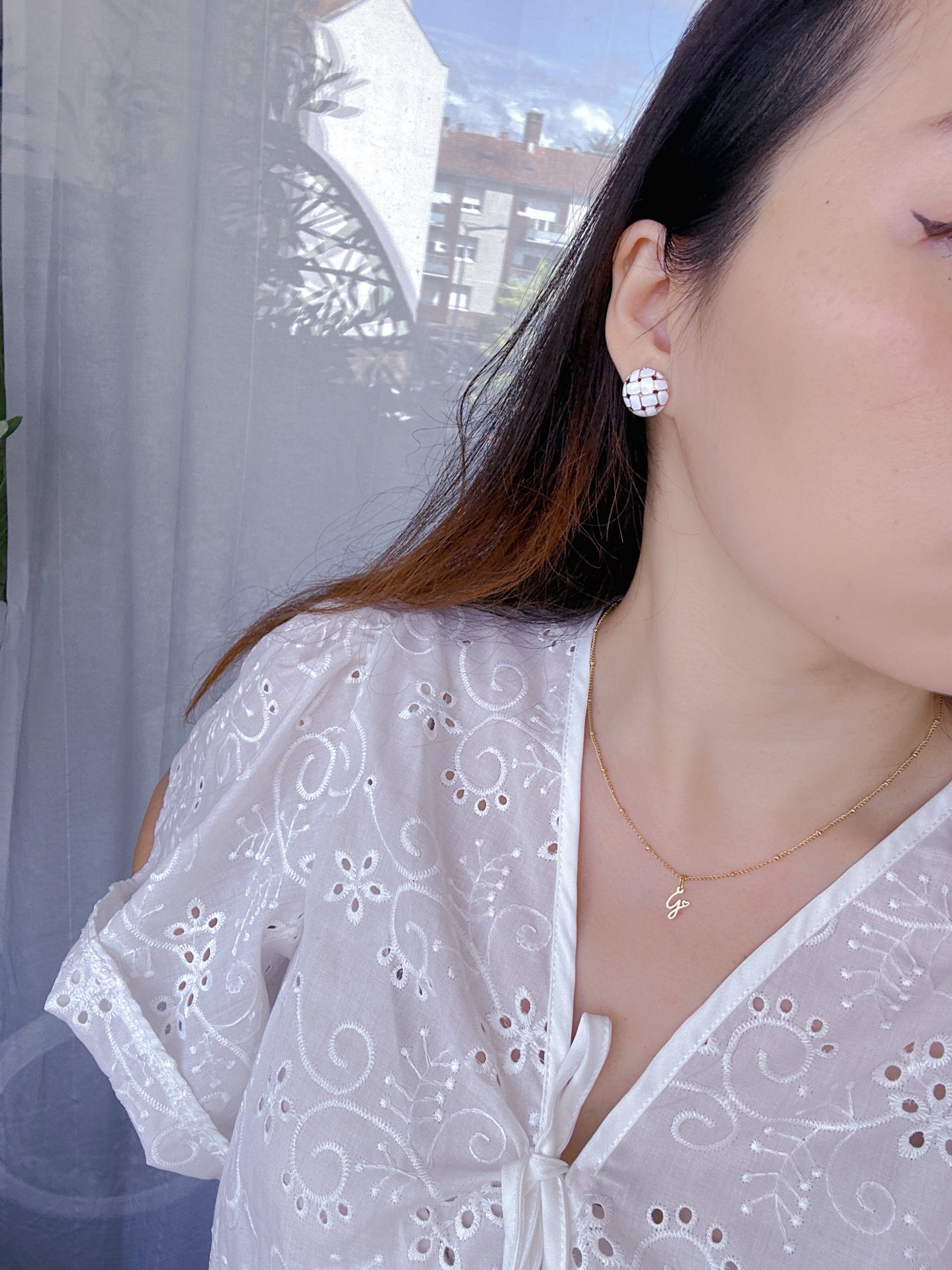 Letter stainless steel necklace