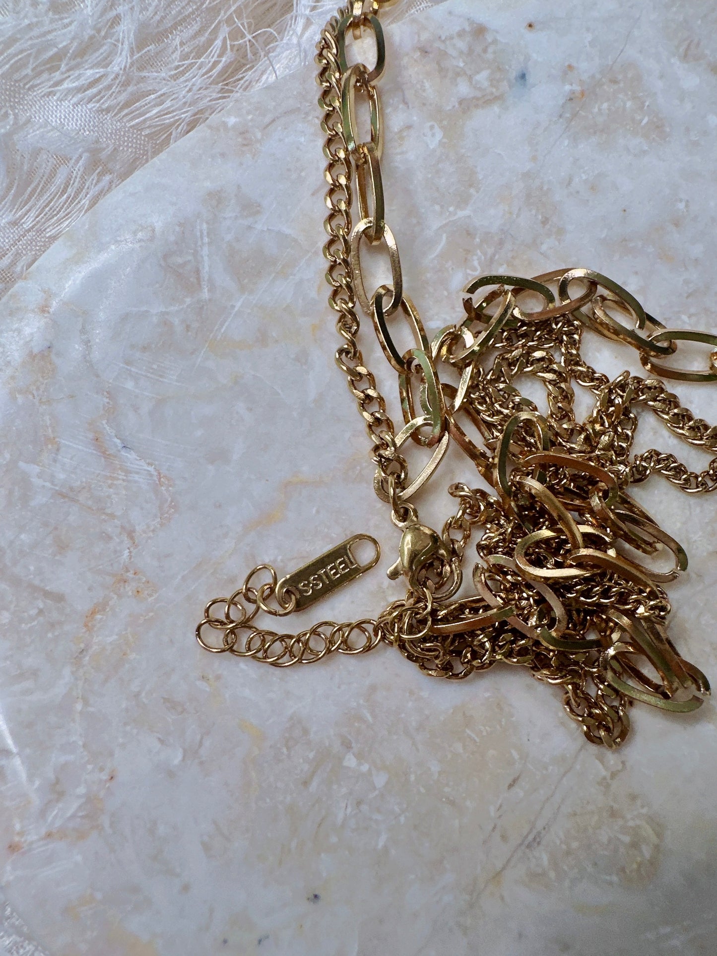 2 layers stars necklaces