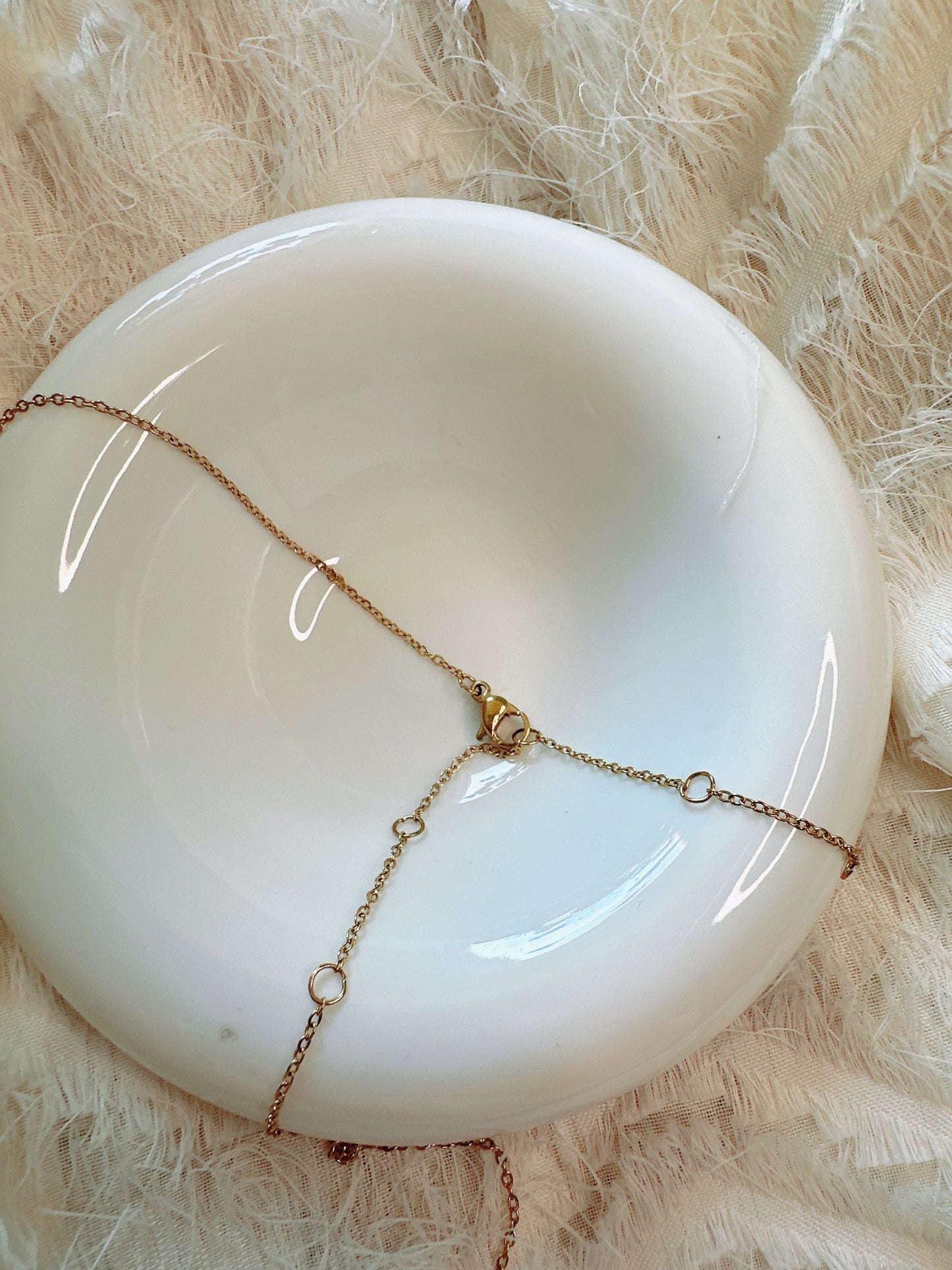 Pearl stainless steel necklace