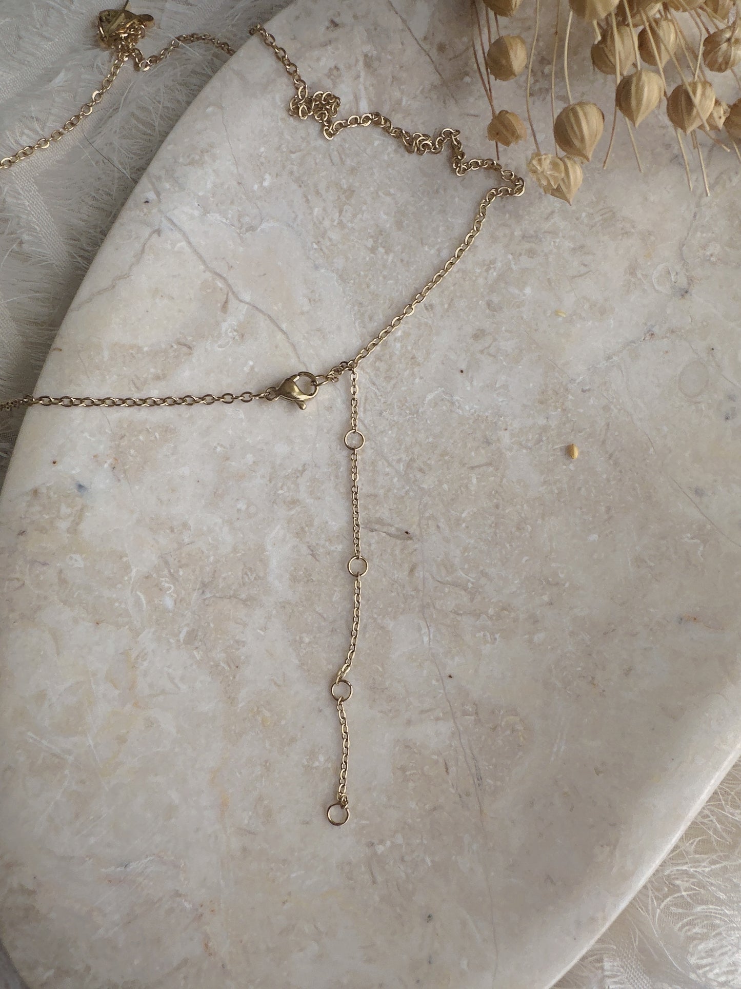 Letter stainless steel necklace