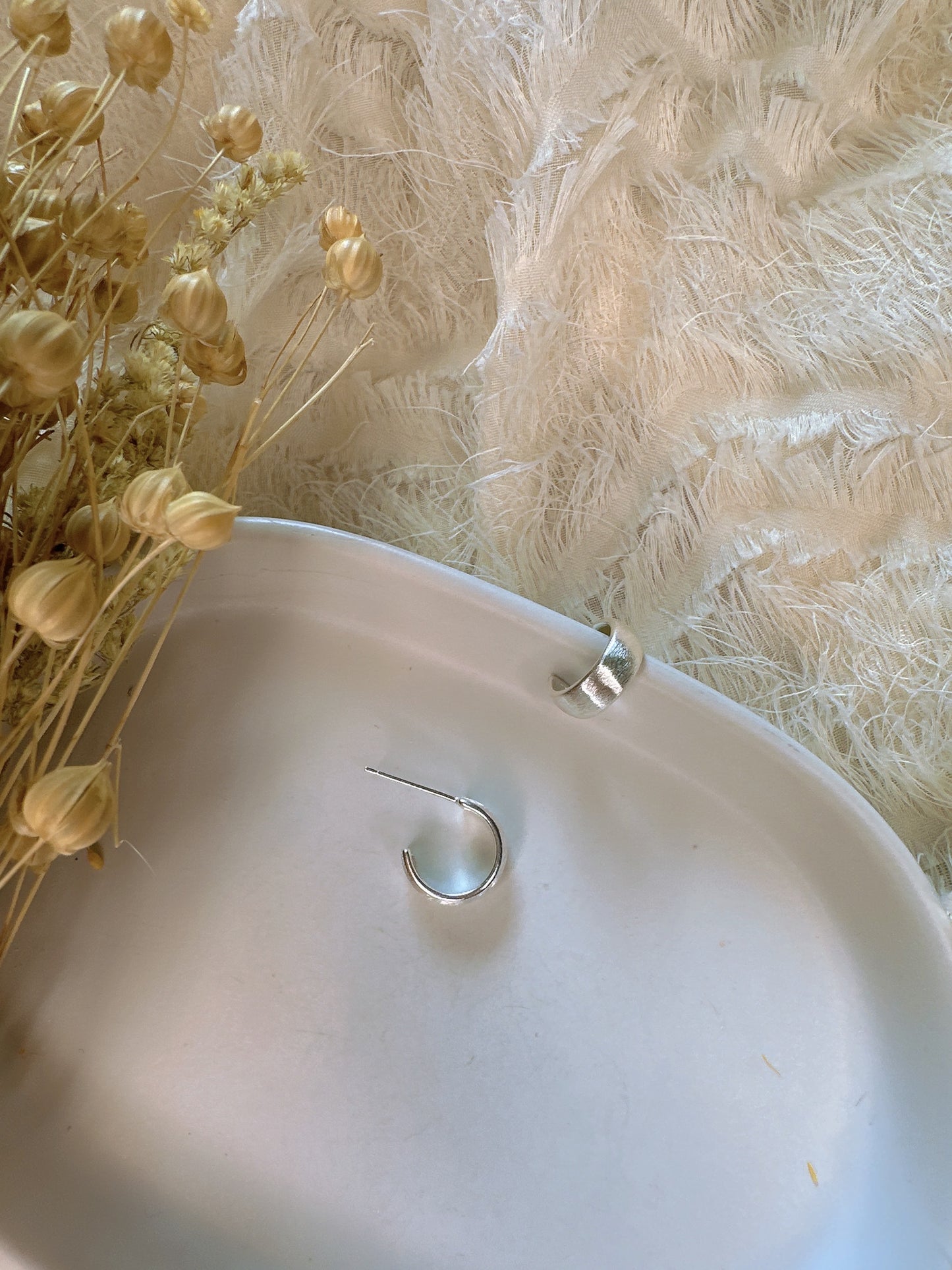 925 sterling silver minimalist earrings