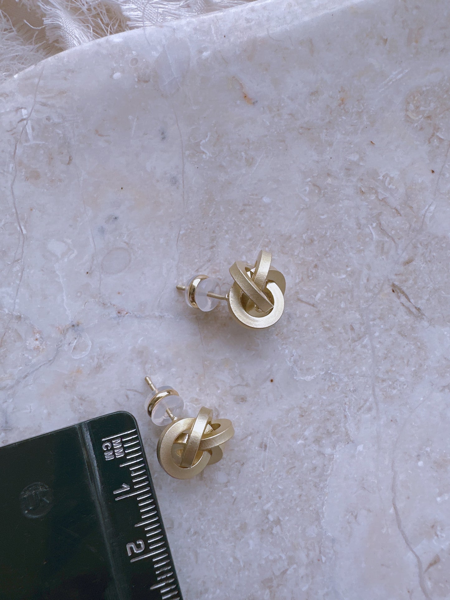 14k gold plated 925 silver post earrings
