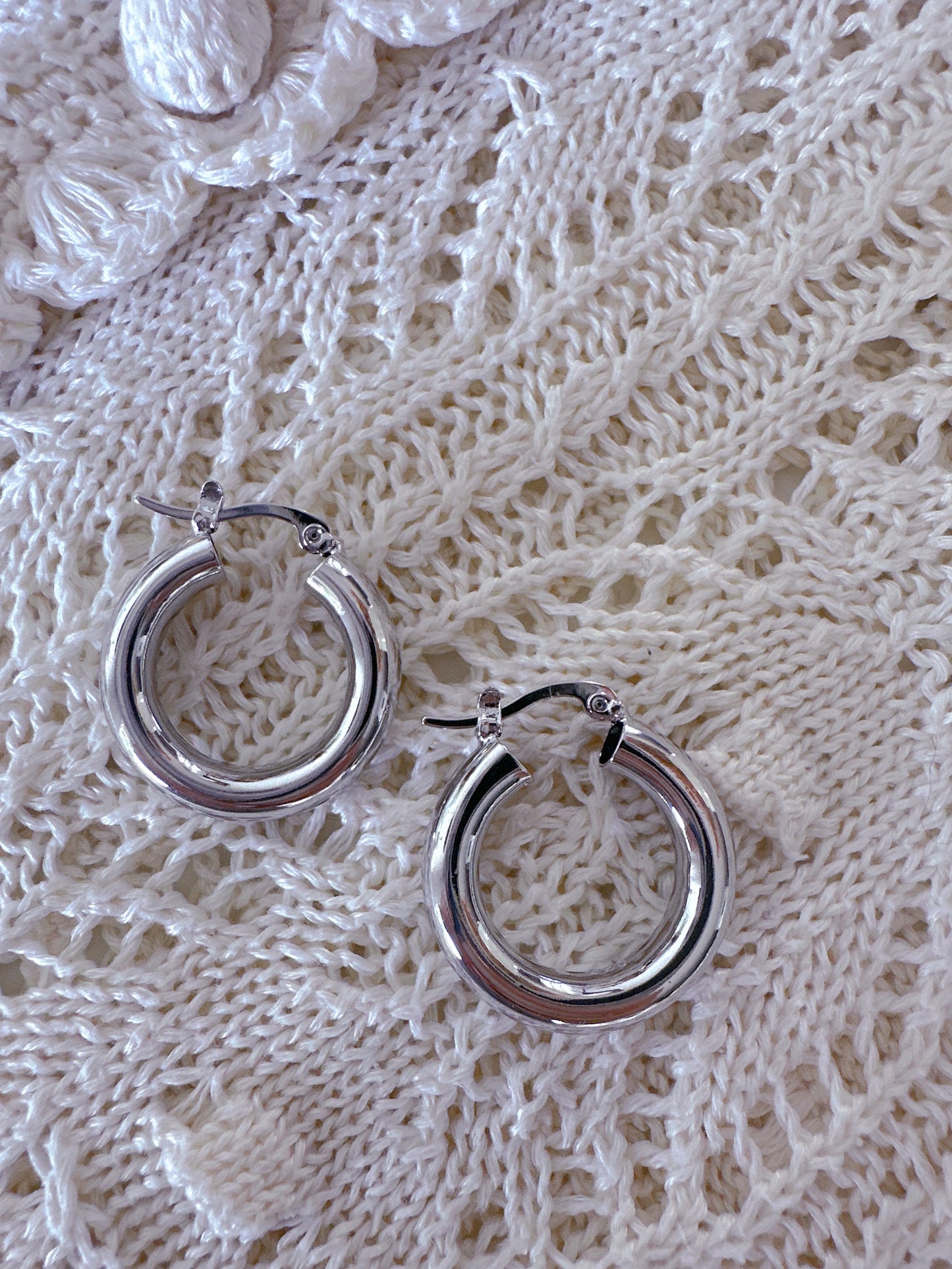 925 sterling silver hoop earrings