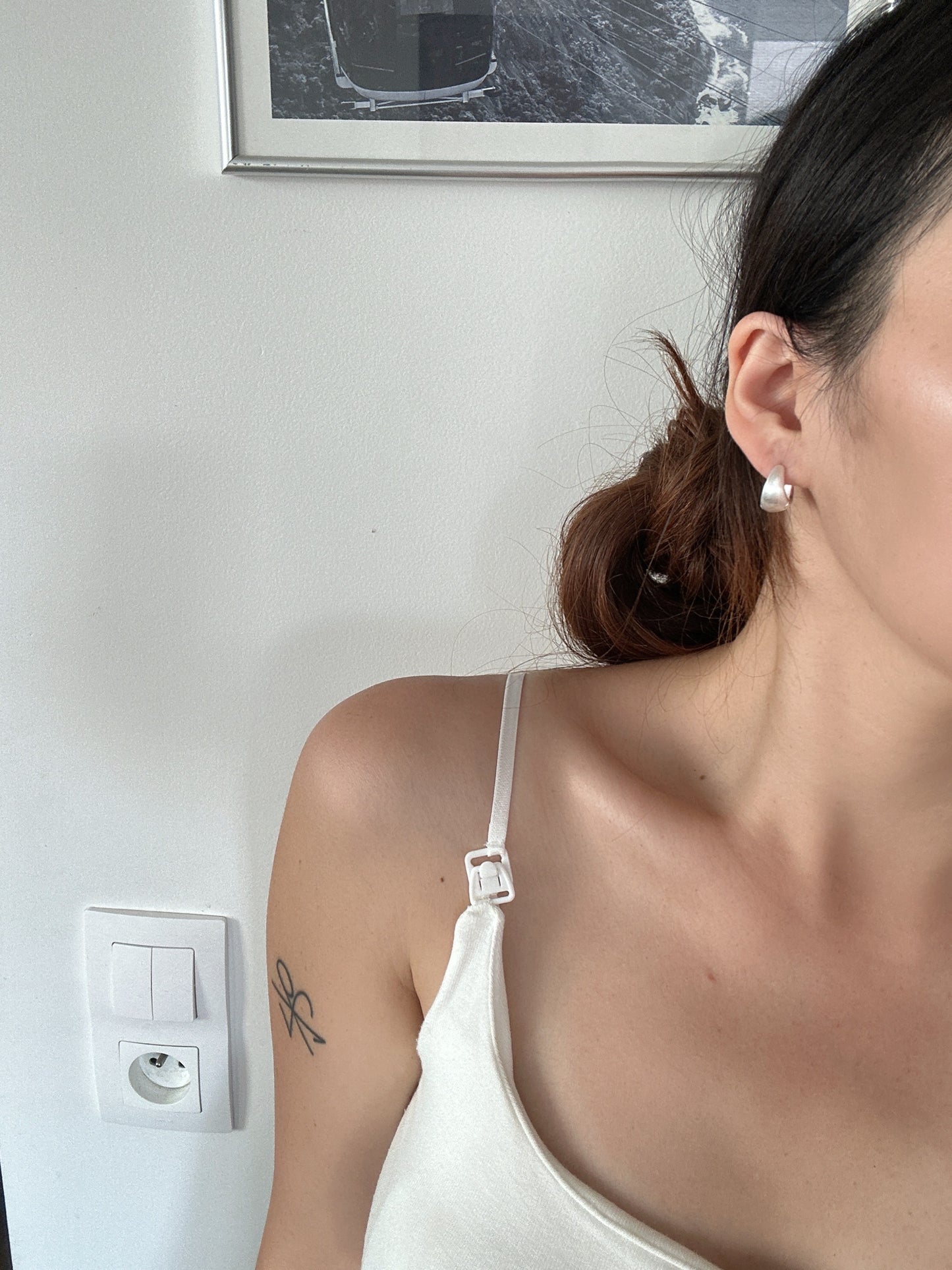 925 Silver post minimalist earrings